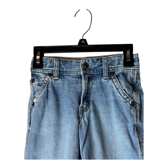 Levi's Shorts Boys 3T Blue Denim Cargo‎ Carpenter Jean Shorts Outdoor Gorpcore - Picture 3 of 12